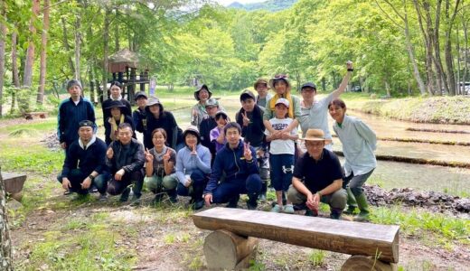 わっぱらんど整備　橋とデッキを塗ろう！